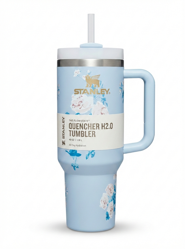 تراول ماگ استنلی مدل FlowState Quencher H2.0 گنجایش ۱.۱۸ لیتر (۴۰ انس) - طرح گلدار